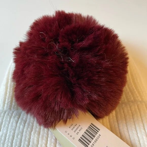 SOLD NWT Anthropologie Winter Hat Base INCLUDES 2 Interchangeable Poms - Picture 6 of 10